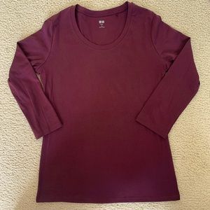 Brand new Uniqlo mid-long sleeve T-shirt